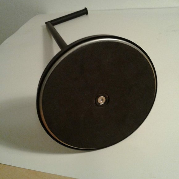 Black Metal Toilet Paper Holder - Picture 3 of 8